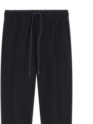 Blue Polyester Joggers (Workout Pants)
