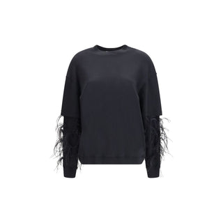 Black Cotton Sweatshirt