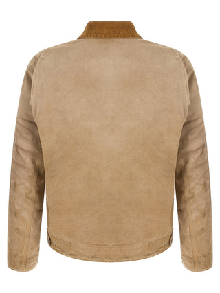 Beige Cotton Shell Jacket