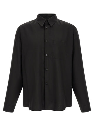 Black Virgin Wool Blouse