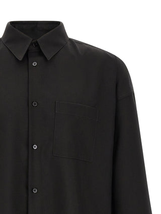 Black Virgin Wool Blouse