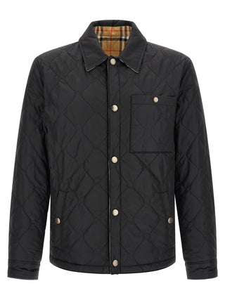 Black Polyamide Full-Length Jacket