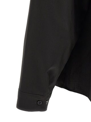 Black Virgin Wool Blouse