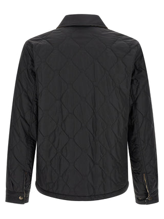 Black Polyamide Full-Length Jacket