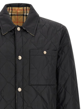 Black Polyamide Full-Length Jacket