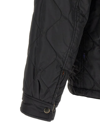 Black Polyamide Full-Length Jacket