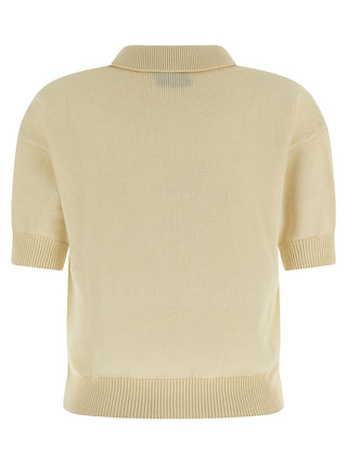Beige Cotton Cardigan