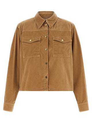 Beige Cotton Denim Jacket
