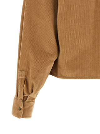 Beige Cotton Denim Jacket