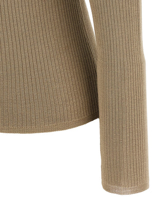 Beige Silk Cardigan