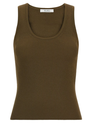 Bicolor Viscose Sleeveles T-Shirt
