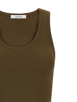 Bicolor Viscose Sleeveles T-Shirt