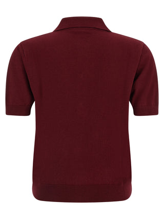 Bordeaux Cotton Polo Shirt