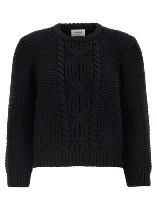 Black Wool Cardigan