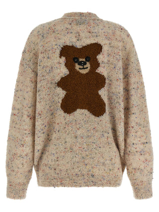 Beige Virgin Wool Cardigan