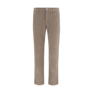 Beige Cotton Chino Pants