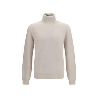 Beige Cashmere Turtleneck