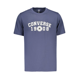 Blue Cotton Men's T-Shirt