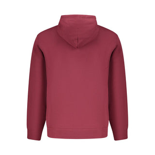 Red Cotton Mens Sweatshirt