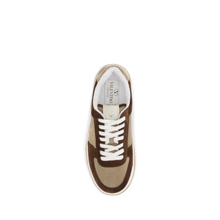 Brown Calf Leather Bos Taurus Athletic Sneakers