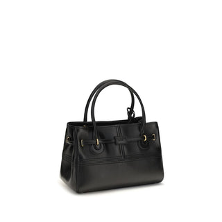 Black Buffalo Leather Handbag