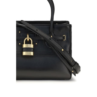 Black Buffalo Leather Handbag