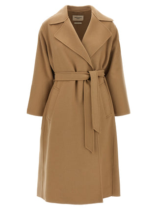 Beige Virgin Wool Coat