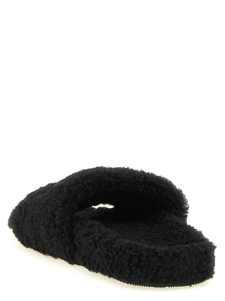 Black Polyester Slides