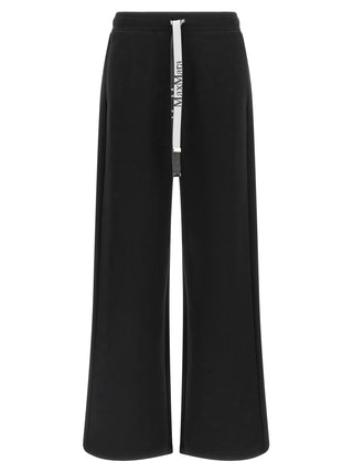 Black Cotton Casual Pants