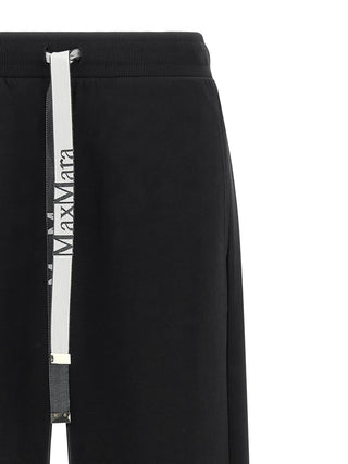 Black Cotton Casual Pants