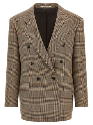 Brown Polyester Blazer