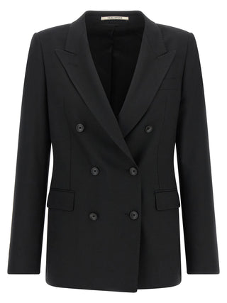 Black Polyester Blazer