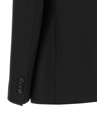 Black Polyester Blazer