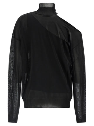 Black Viscose Cardigan
