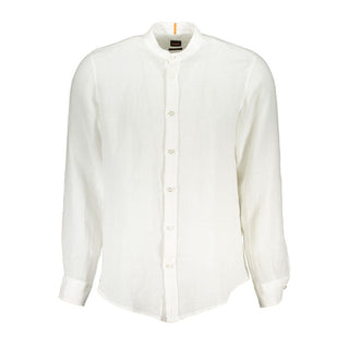 White Linen Men's Shirt