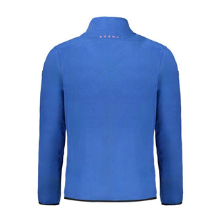 Blu Polyester Men Sweatshirt