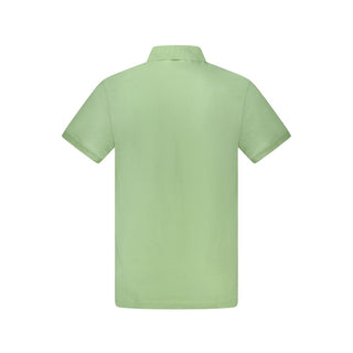 Green Cotton Men's Polo