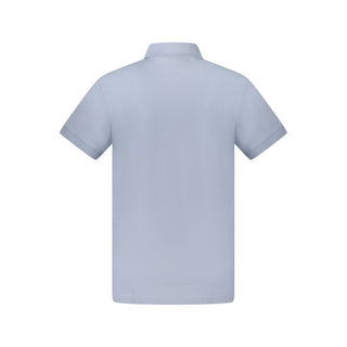 Light Blue Cotton Men's Polo