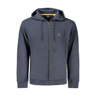 Blue Cotton Men's Sweatshirt