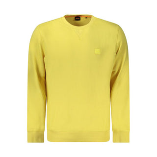 Yellow Cotton Men's Sweatshirt