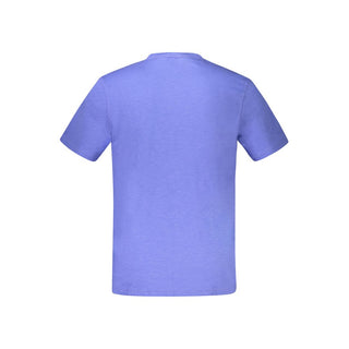 Blue Cotton Men's T-Shirt