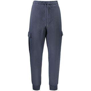 Blue Cotton Men's Trouser