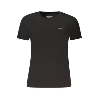 Black Cotton Women's T-Shirt