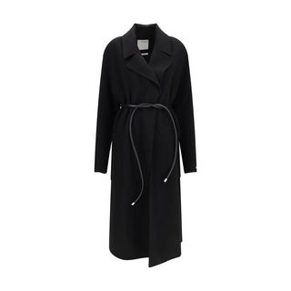 Black Wool Oves Aries Coat