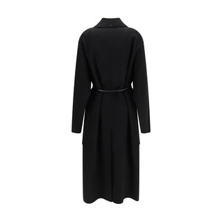 Black Wool Oves Aries Coat