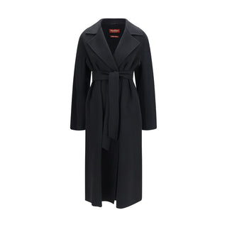 Black Wool Oves Aries Coat