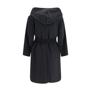 Black Wool Oves Aries Coat