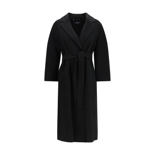 Black Wool Oves Aries Coat