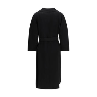 Black Wool Oves Aries Coat