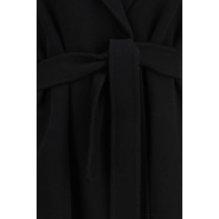 Black Wool Oves Aries Coat